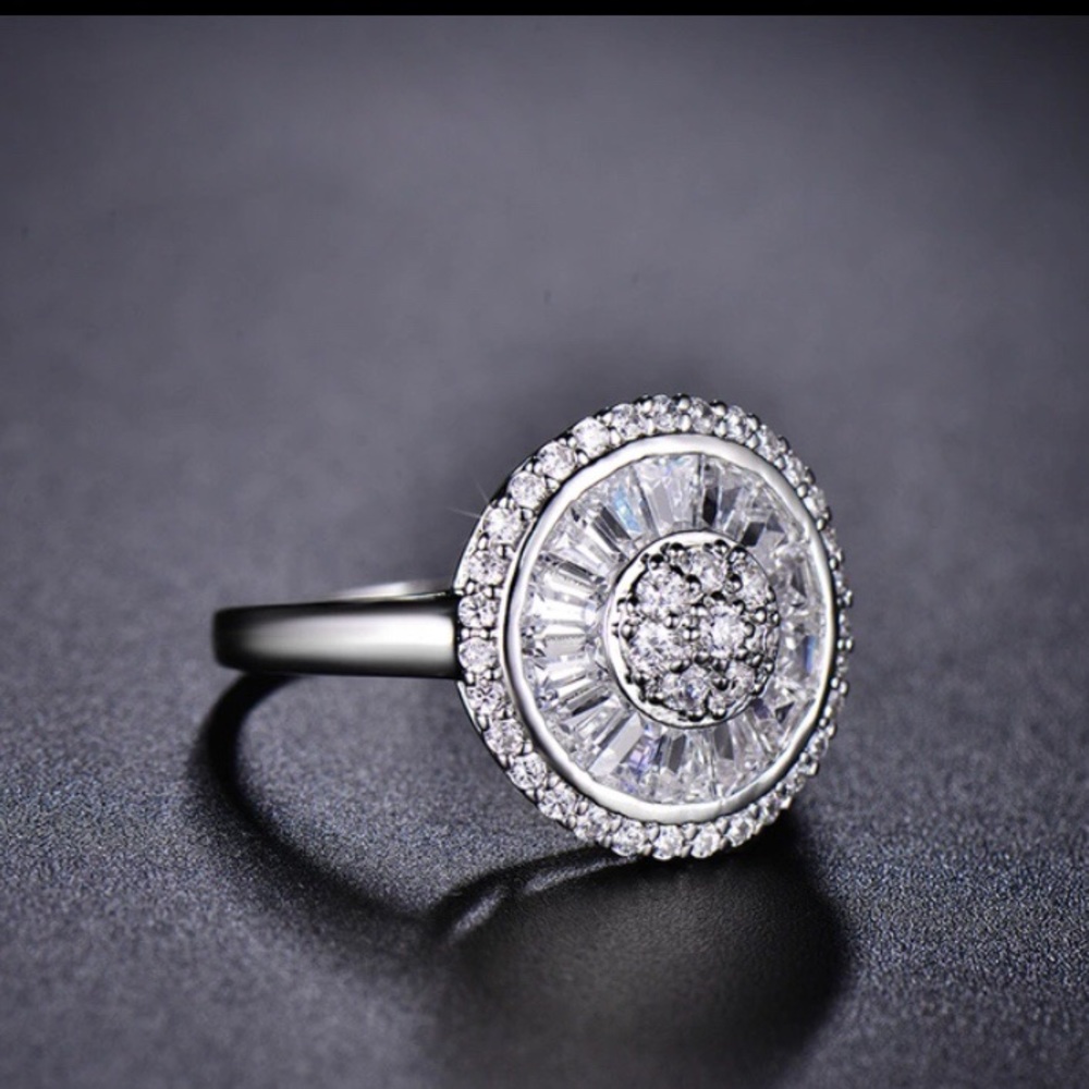 New! Round CZ Diamond Ring